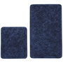 Mijölnir Juego de alfombrillas de baño de algodón Azul oscuro
